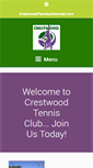 Mobile Screenshot of crestwoodtennis.org.au